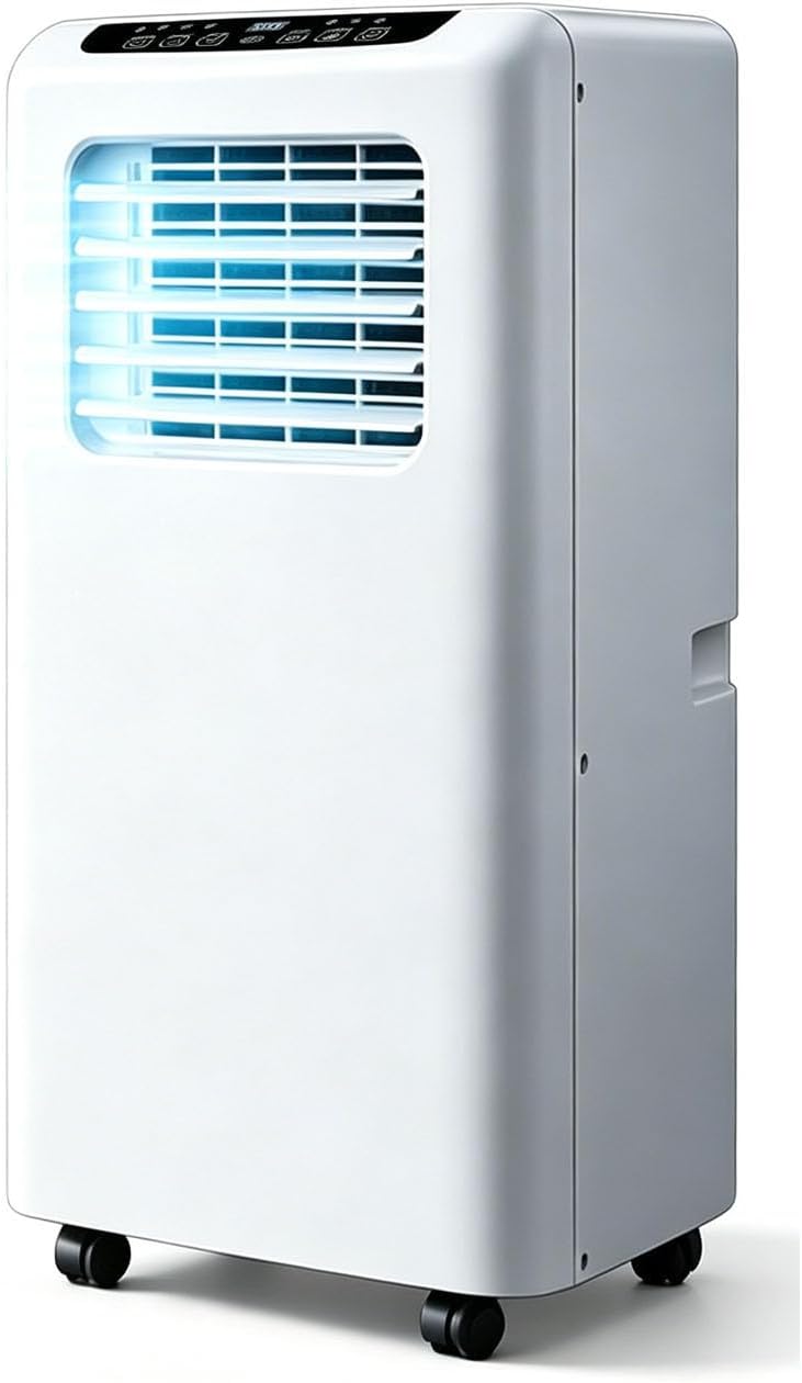 Clim Mobile 18000 Btu Refroidissement Chauffage 9000BTU | Déshumidification Ventilation, Débit Air élevé, Structure Robuste Adapté Salon Grande Pièce Domestique