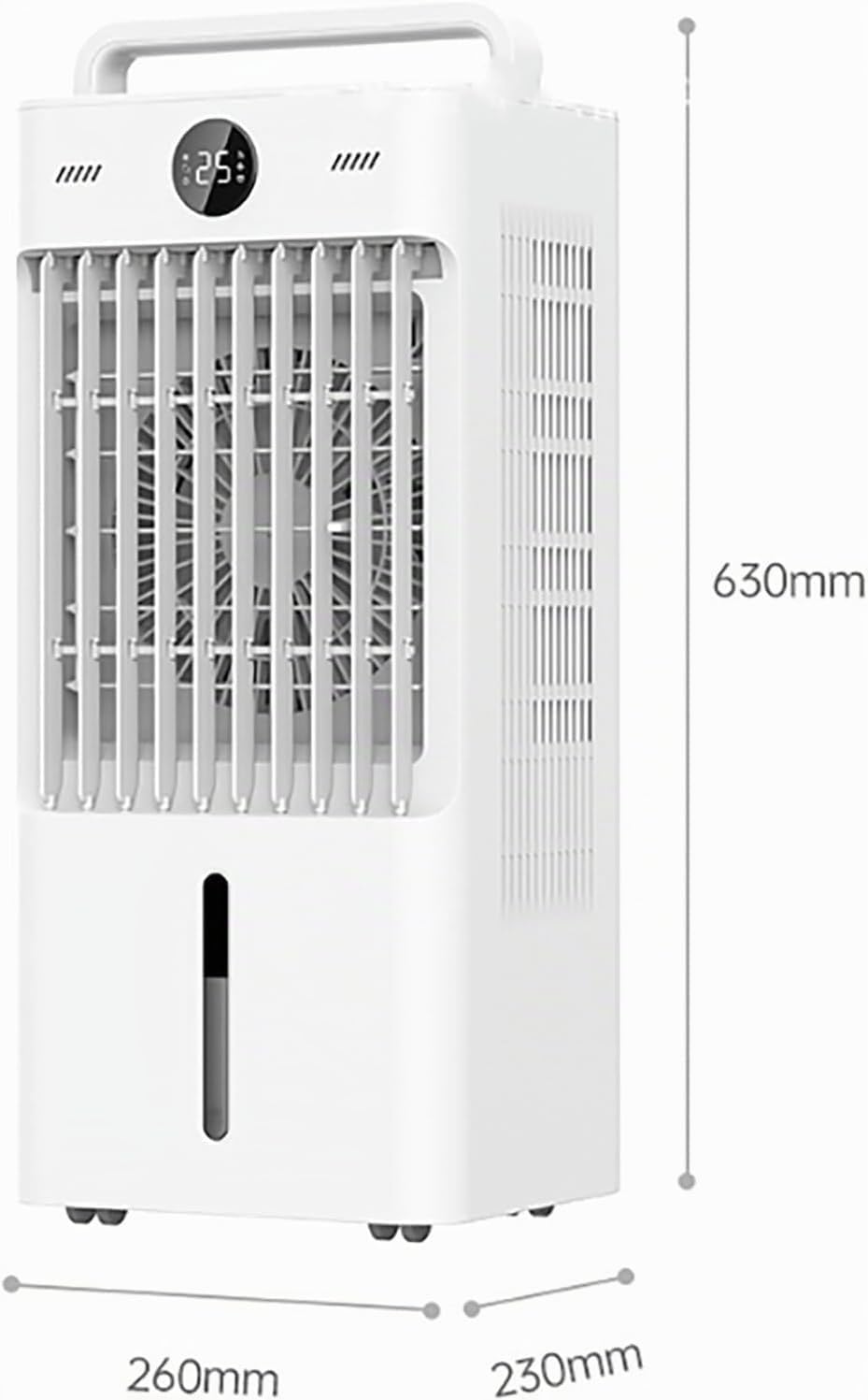 Climatiseur portable 8100, faible consommation d'énergie avec kit d'installation, minuterie, affichage numérique, ventilateur de refroidissement 4 en 1 pour la maison, le bureau, la chambre