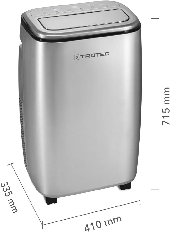 TROTEC Climatiseur local design mobile PAC 3810 S - 3,8 kW | climatiseur 3 en 1