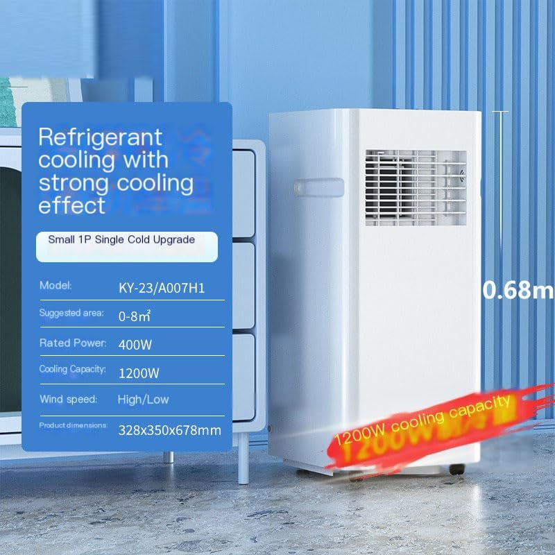 Climatiseur portable 12 000 BTU, refroidissement et déshumidificateur efficaces, fonctionnement silencieux, affichage numérique, kit d'installation de fenêtre, minuterie de 24 heures pour 300 m²