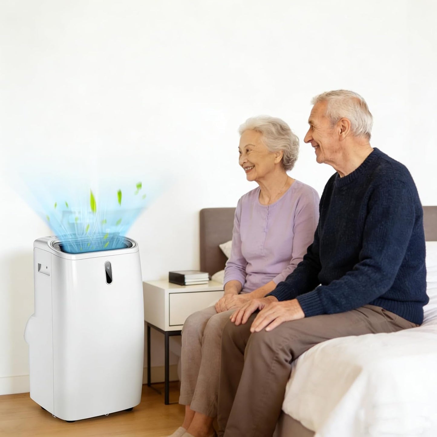 LIFEZEAL Climatiseur Mobile, Climatiseur Portable avec Fonctions Refroidissement, Chauffage, Déshumidification et Ventilation, Télécommande/Wi-Fi, Minuterie 24H (Style4-12000 BTU)