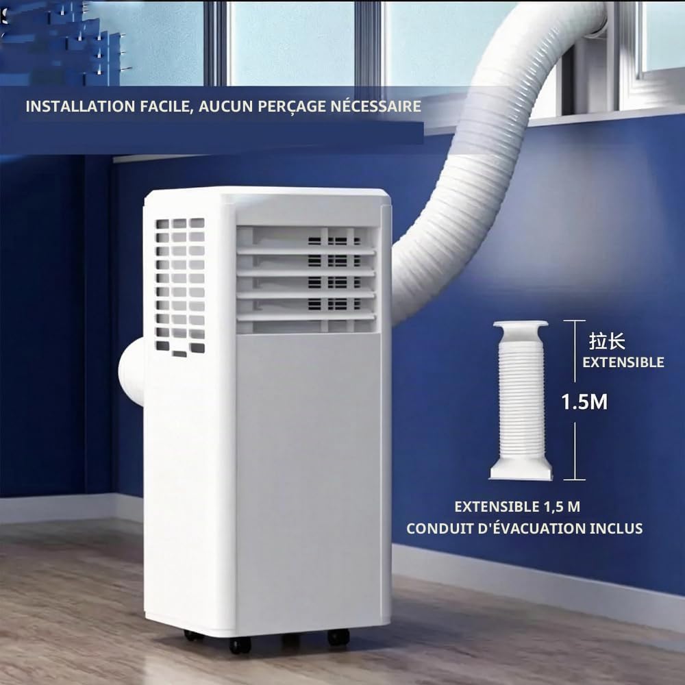 Climatiseur Mobile 11000–11600 BTU 4 en 1 Chaud et Froid