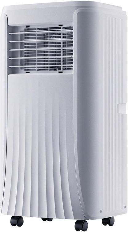 Climatiseur portable 12 000 BTU, refroidissement et déshumidificateur, 2 réglages de vitesse, minuterie 24h, kit de fenêtre, oscillation à 120 ° pour pièces jusqu'à 300 m²