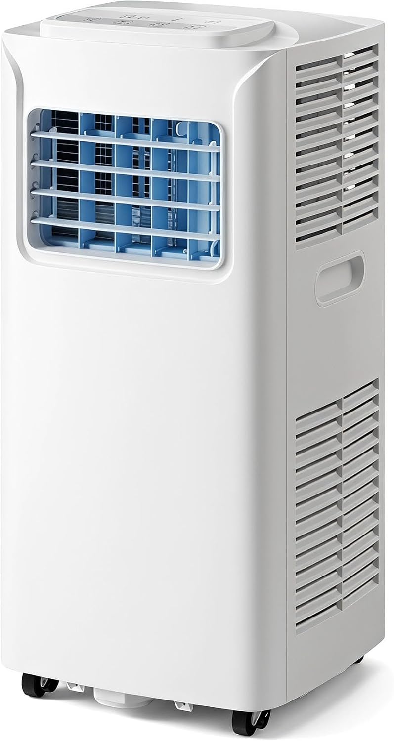 Climatiseur portable 12 000 BTU – Télécommande, minuterie 24 heures, kit d'installation, 2 vitesses, oscillation à 120 ° pour pièces jusqu'à 300 m² de refroidissement