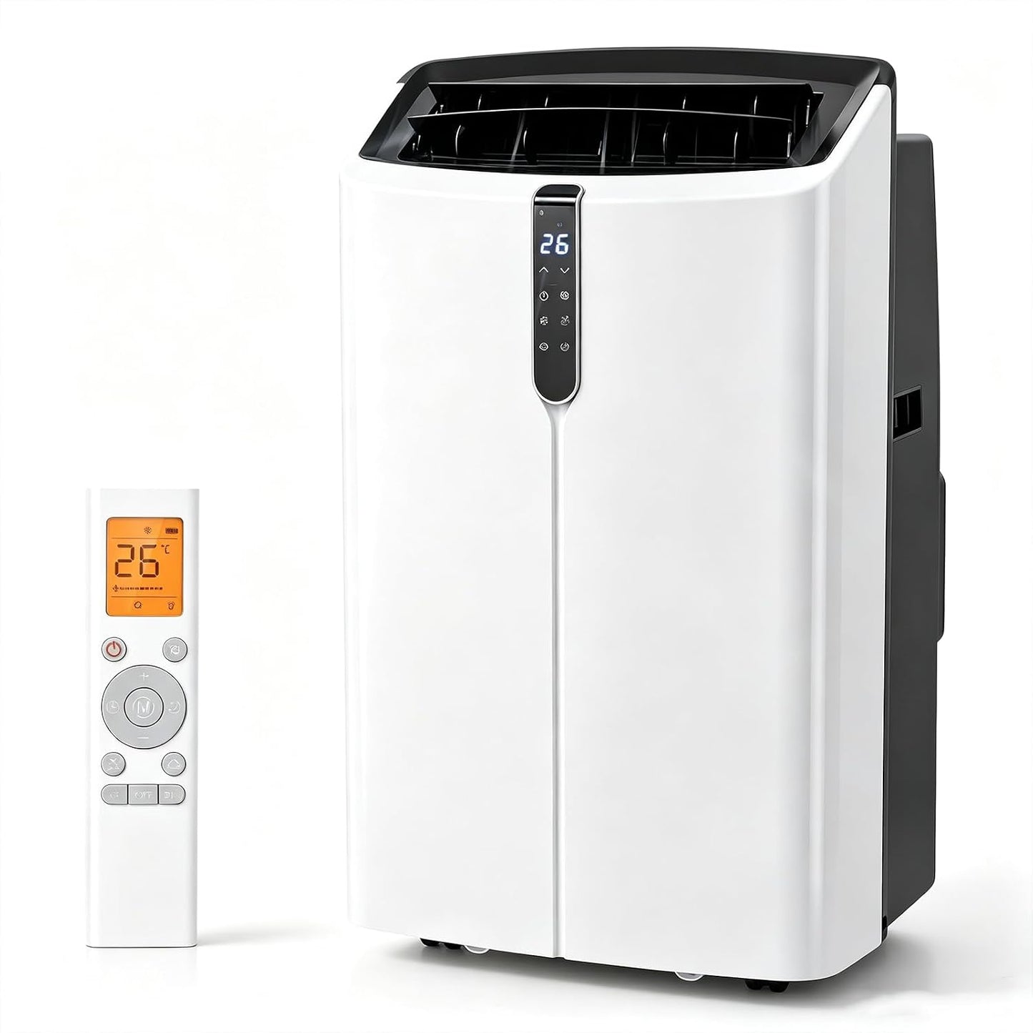 LIFEZEAL Climatiseur Mobile, Climatiseur Portable avec Fonctions Refroidissement, Chauffage, Déshumidification et Ventilation, Télécommande/Wi-Fi, Minuterie 24H (Style4-12000 BTU)