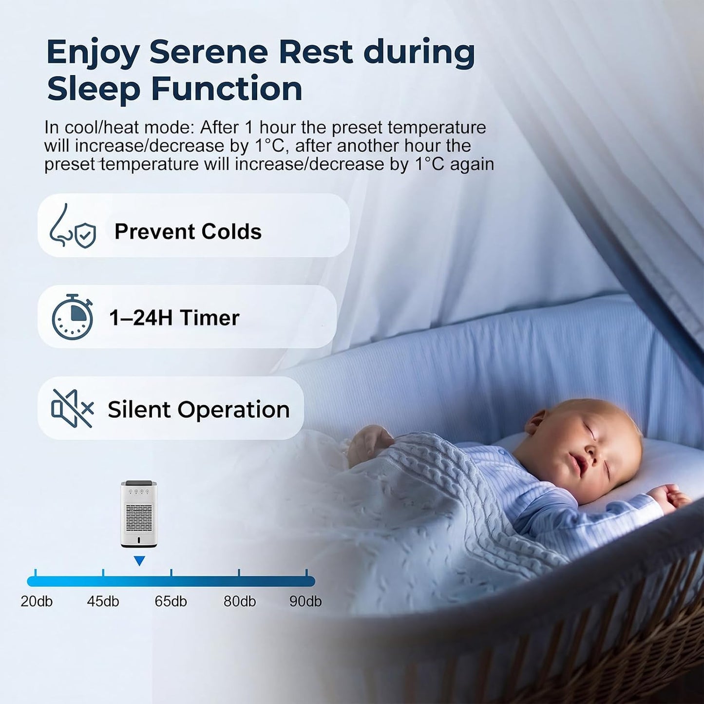 LIFEZEAL Climatiseur Mobile, Climatiseur Portable avec Fonctions Refroidissement, Chauffage, Déshumidification et Ventilation, Télécommande/Wi-Fi, Minuterie 24H (Style4-12000 BTU)