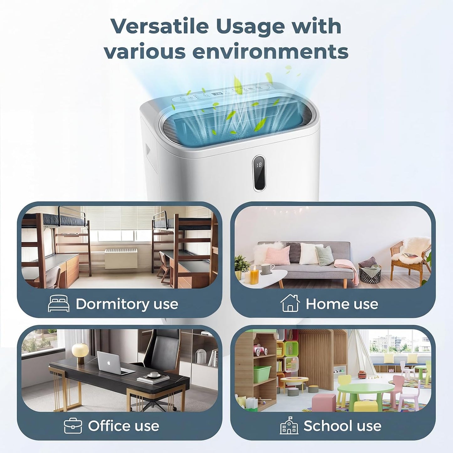 LIFEZEAL Climatiseur Mobile, Climatiseur Portable avec Fonctions Refroidissement, Chauffage, Déshumidification et Ventilation, Télécommande/Wi-Fi, Minuterie 24H (Style4-12000 BTU)