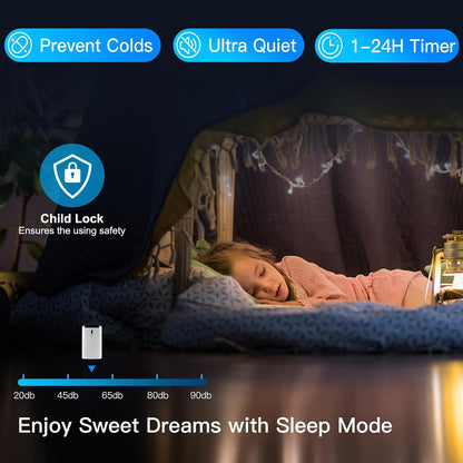 KOMFOTTEU Climatiseur Mobile Silencieux, 16000BTU, Minuterie & Télécommande | Climatiseur Mobile avec Évacuation, 4 Modes, 3 Vitesses, 5 en 1 Rafraichisseur d'Air, Pour Pièces 45-50㎡, WIFI, Contrôle APP