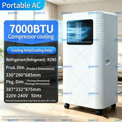 Clim Mobile 18000 Btu Refroidissement Chauffage 9000BTU | Déshumidification Ventilation, Débit Air élevé, Structure Robuste Adapté Salon Grande Pièce Domestique