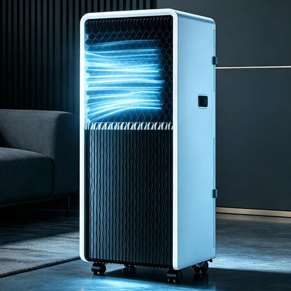 Climatiseur Portable 12000 BTU avec Télécommande Unité AC Mobile 3 en 1 pour Salon Bureau À Domicile Salle De Sport Garage Refroidissement Rapide pour Grands Espaces Jusqu'à 320 M² 12000BTU