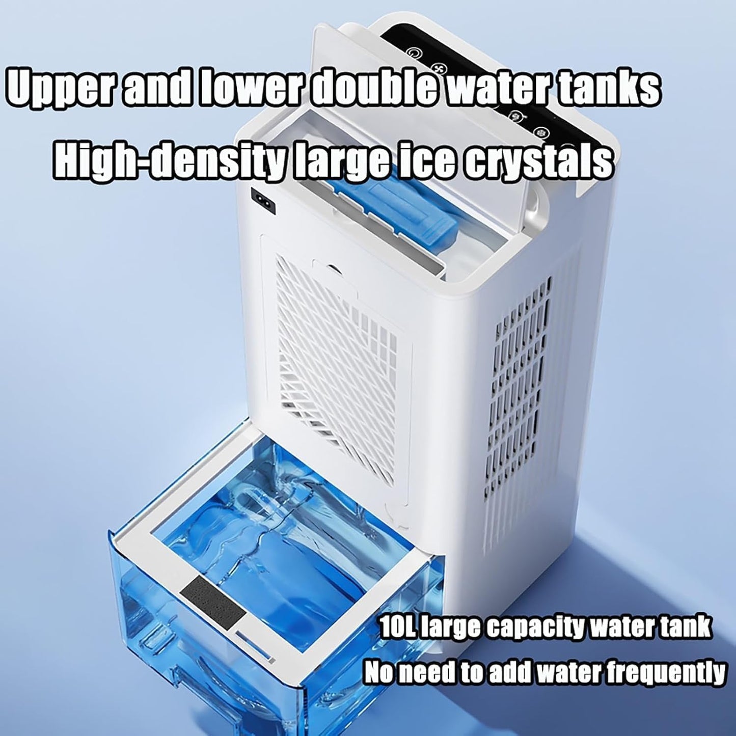Climatiseur portable 8100, faible consommation d'énergie avec kit d'installation, minuterie, affichage numérique, ventilateur de refroidissement 4 en 1 pour la maison, le bureau, la chambre