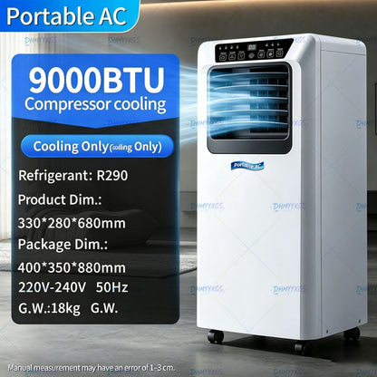 Clim Mobile 18000 Btu Refroidissement Chauffage 9000BTU | Déshumidification Ventilation, Débit Air élevé, Structure Robuste Adapté Salon Grande Pièce Domestique