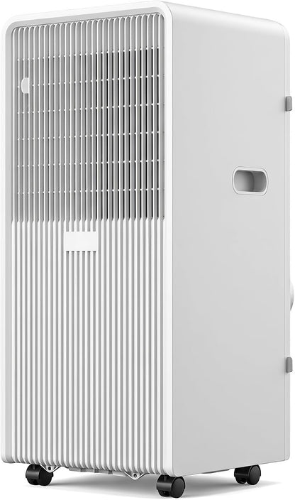 Climatiseur portable jusqu'à 300 pi², unité AC silencieuse avec ventilateur rafraîchissant et déshumidificateur, minuterie 24H et télécommande, installation facile pour la chambre à coucher