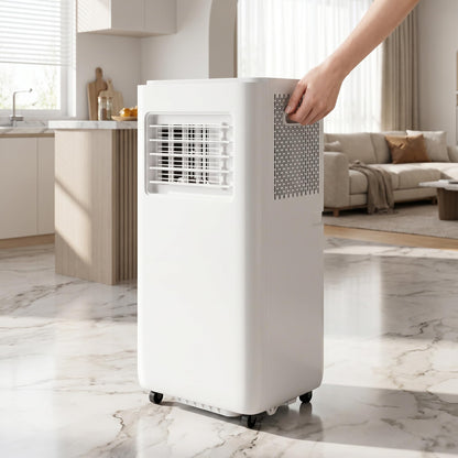Climatiseur portable 12 000 BTU – Télécommande, minuterie 24 heures, kit d'installation, 2 vitesses, oscillation à 120 ° pour pièces jusqu'à 300 m² de refroidissement