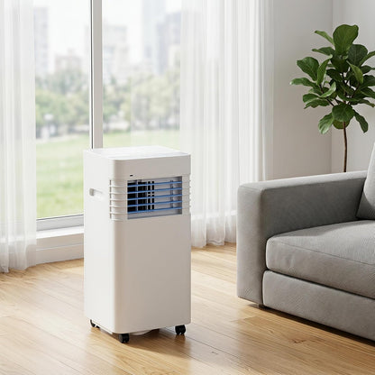 Climatiseur portable 12000 BTU avec télécommande, minuterie 24h, kit d'installation, 2 vitesses, oscillation à 120° pour pièces jusqu'à 300 m²