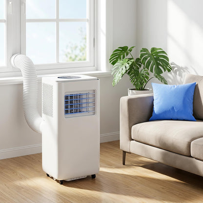 Climatiseur portable 12 000 BTU – Télécommande, minuterie 24 heures, kit d'installation, 2 vitesses, oscillation à 120 ° pour pièces jusqu'à 300 m² de refroidissement