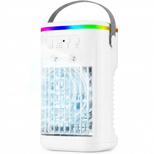 Mini Climatiseur Mobile Silencieux avec Télécommande & LED