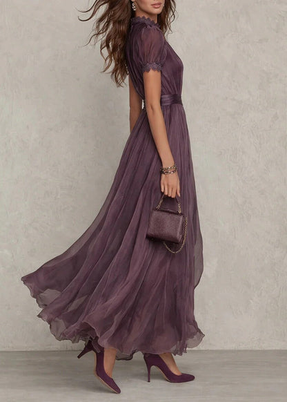 Auréline | Robe Longue Élégance Royale